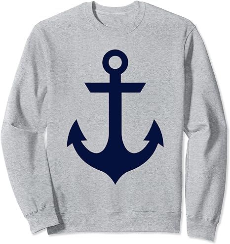 Preppy Nautical Anchor Shirts for Women Boaters Sweatshirt | Amazon (US)