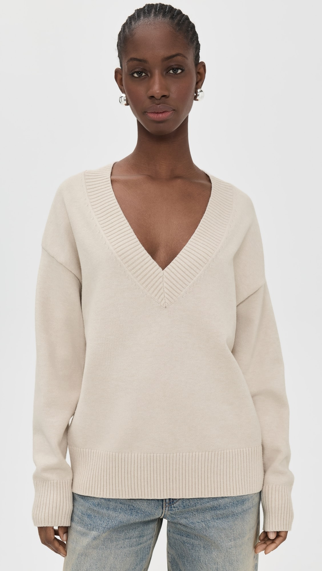 Knit Deep V Knit Sweater | Shopbop