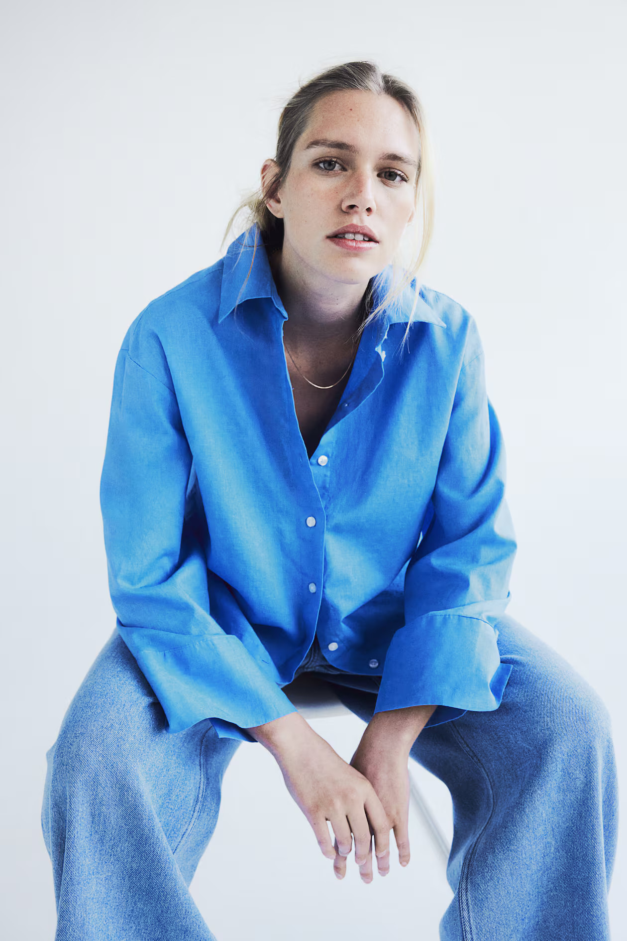 Linen-blend shirt | H&M (UK, MY, IN, SG, PH, TW, HK)