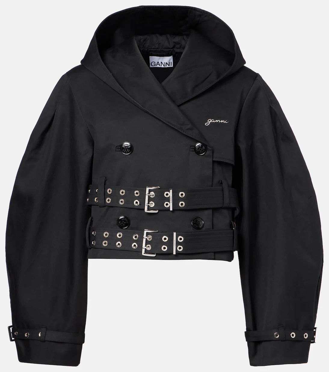 Belted cropped cotton jacket | Mytheresa (US/CA)