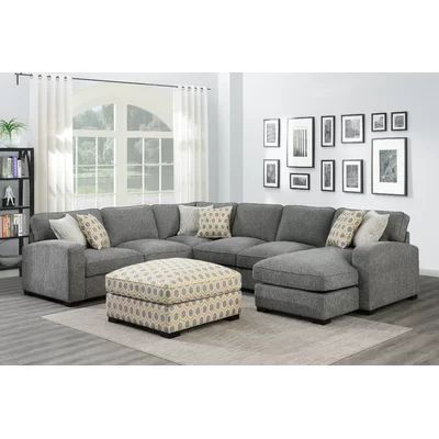 Nahant Left Hand Facing Sectional Upholstery Color: Storm Gray | Wayfair North America