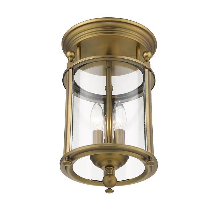 Lucah 3 - Light 8.5'' Lantern Cylinder Flush Mount | Wayfair North America