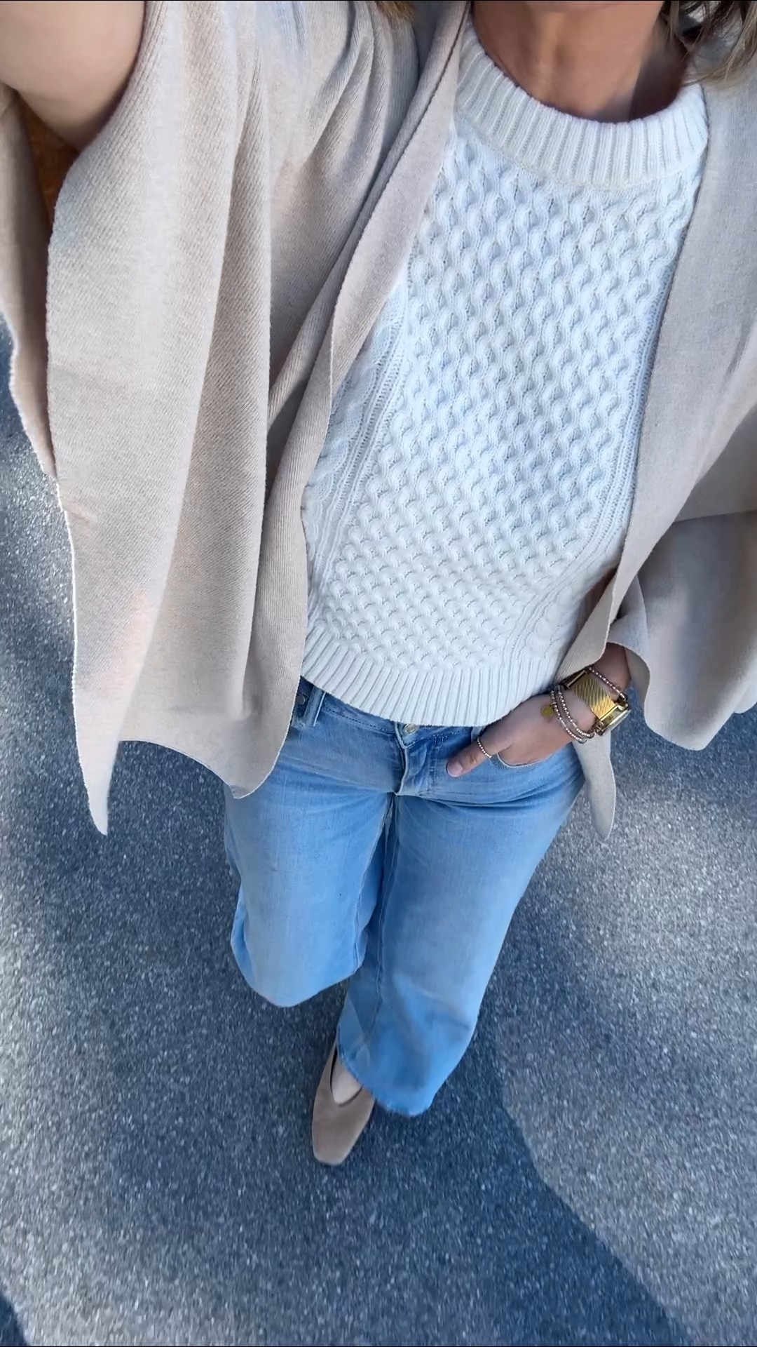 This wrap is a great layer and makes a great gift. Jeans run slightly short compared to other brands. I am 5’11” in 27x34. Shoes true to size.  

#LTKSaleAlert #LTKootd #LTKTall