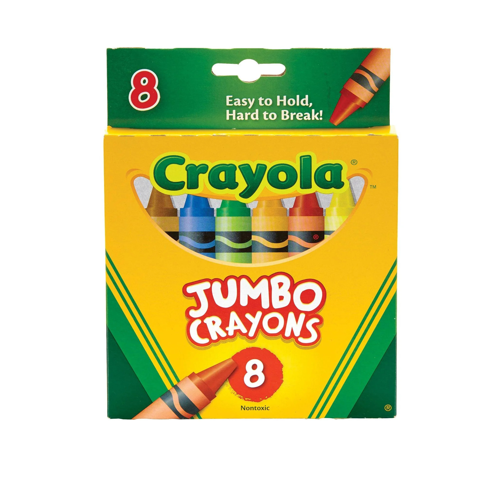 Crayola Jumbo Crayon Set, 8 Ct, Easter Basket Stuffers, Kindergarten and Preschool Supplies, Todd... | Walmart (US)