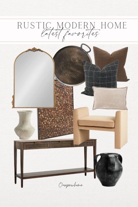 Rustic Modern Home! Latest favorite finds!

Console table, velvet bench, throw pillows, mirror, tray, wall art, vases 

#LTKstyletip #LTKhome #LTKFind