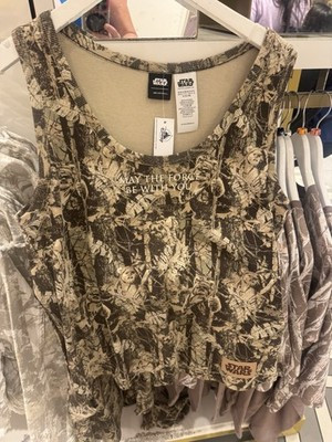 Disney Parks 2026 WDW Star Wars Ewoks Camo Cropped tank Size M New | eBay | eBay US