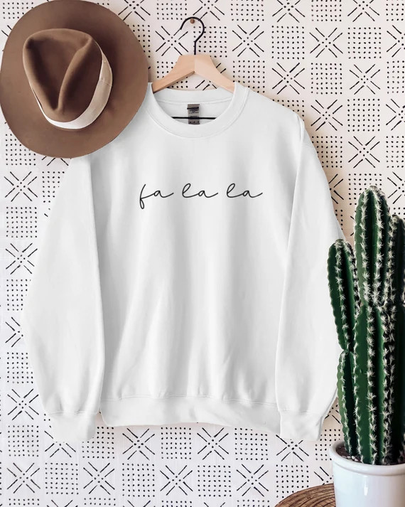 Fa La La Christmas Sweatshirt Christmas Crewneck Christmas - Etsy | Etsy (US)