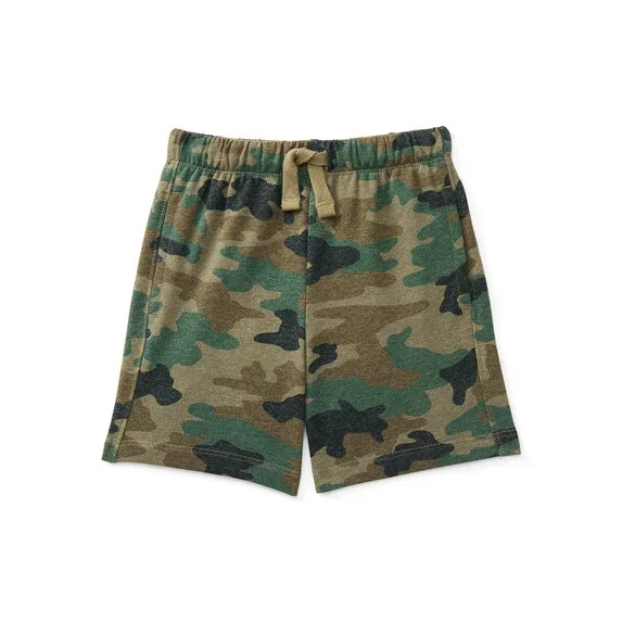 Wonder Nation Toddler Boys Printed French Terry Shorts, Sizes 18M-5T | Walmart (US)
