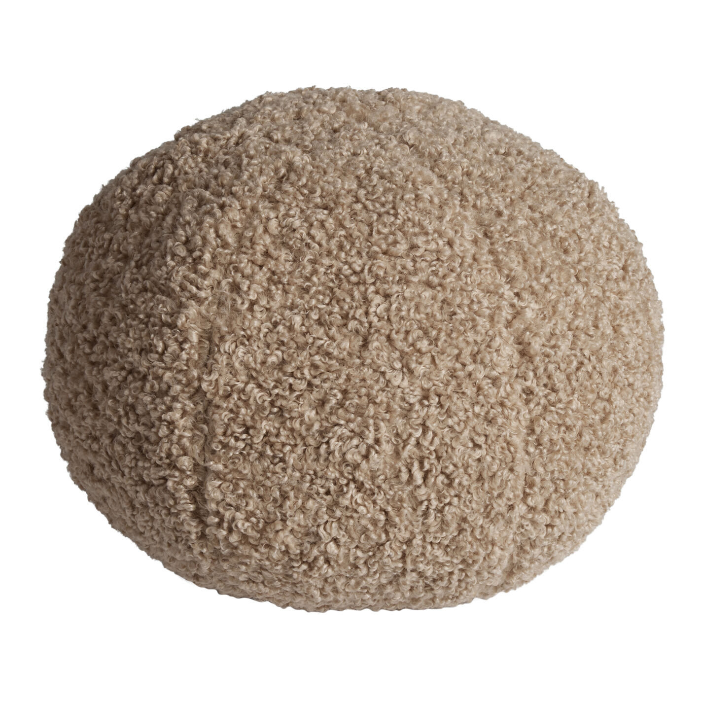 Round Boucle Sphere Throw Pillow | World Market
