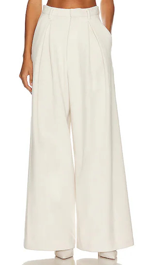Wide Leg Trouser in Milk White | Revolve Clothing (Global)