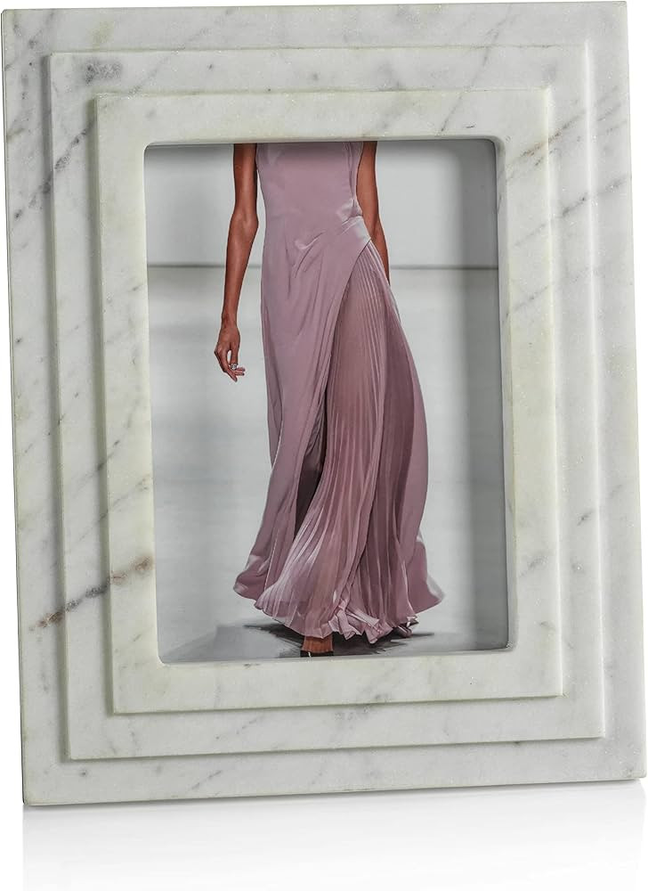 Zodax White Marble Photo or Picture Frames | Clermont 5x7 | Amazon (US)
