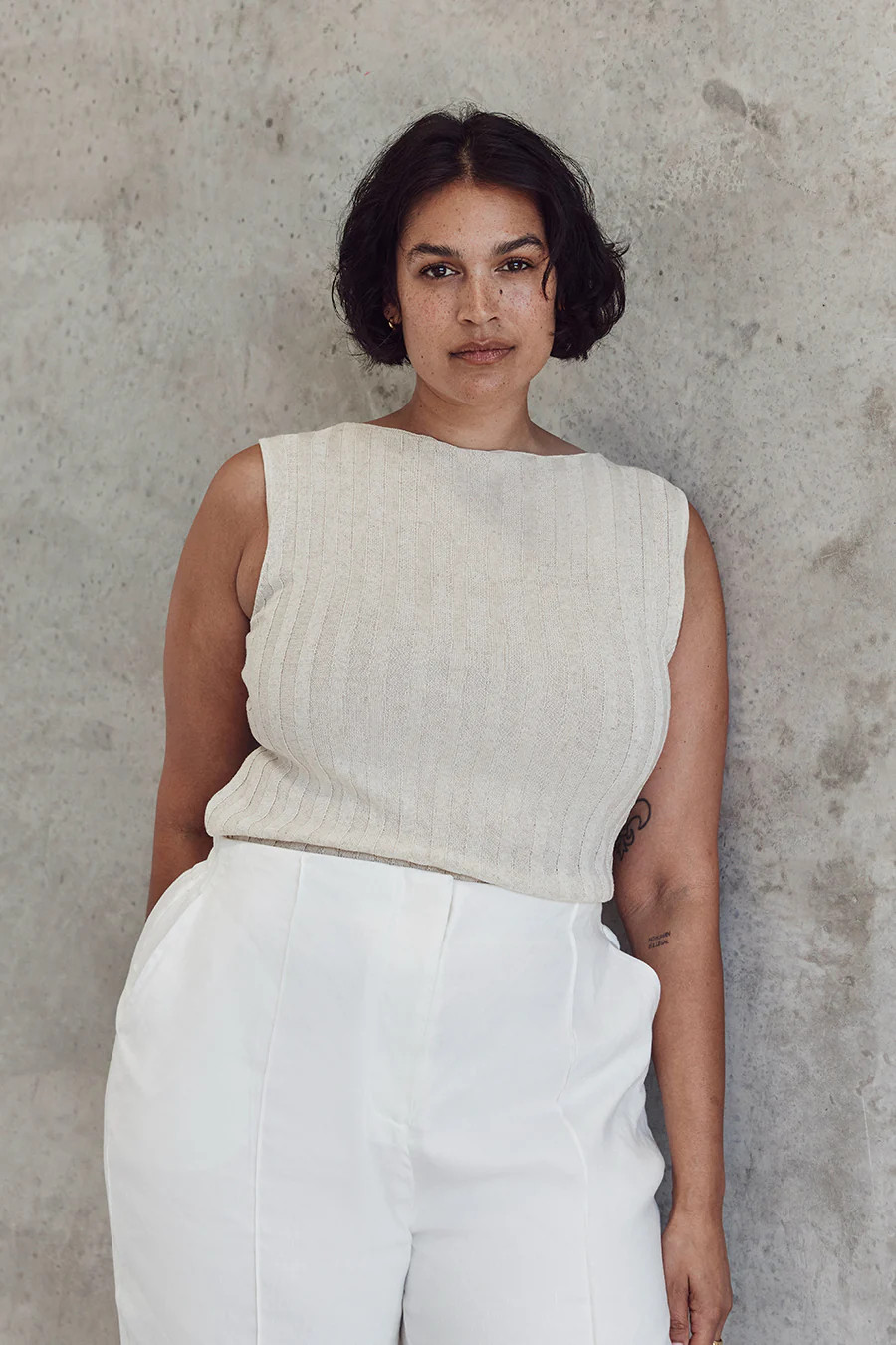 GOLDIE NATURAL BOAT NECK TANK | DISSH