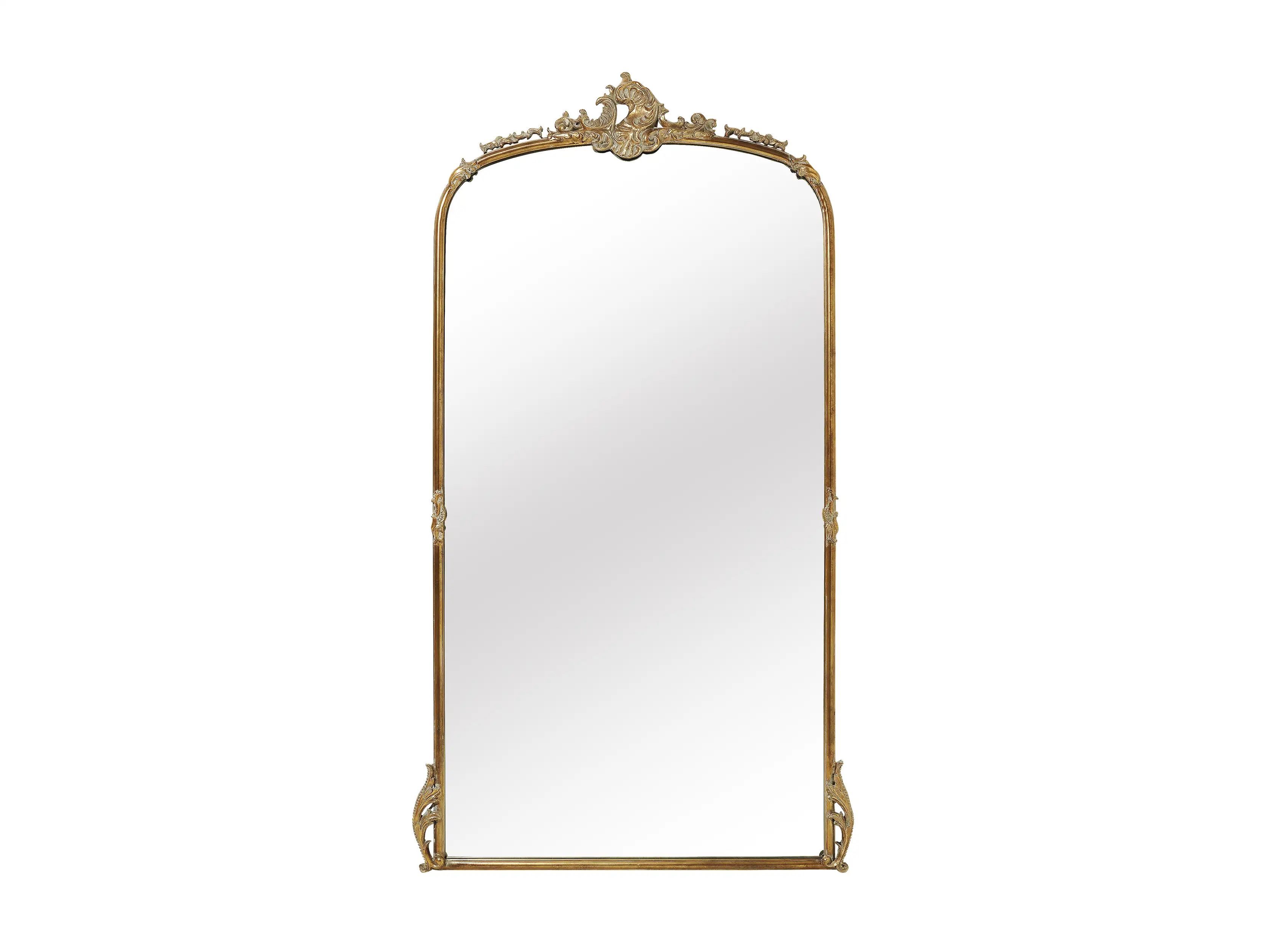 Amelie Floor Mirror in Gold | Arhaus