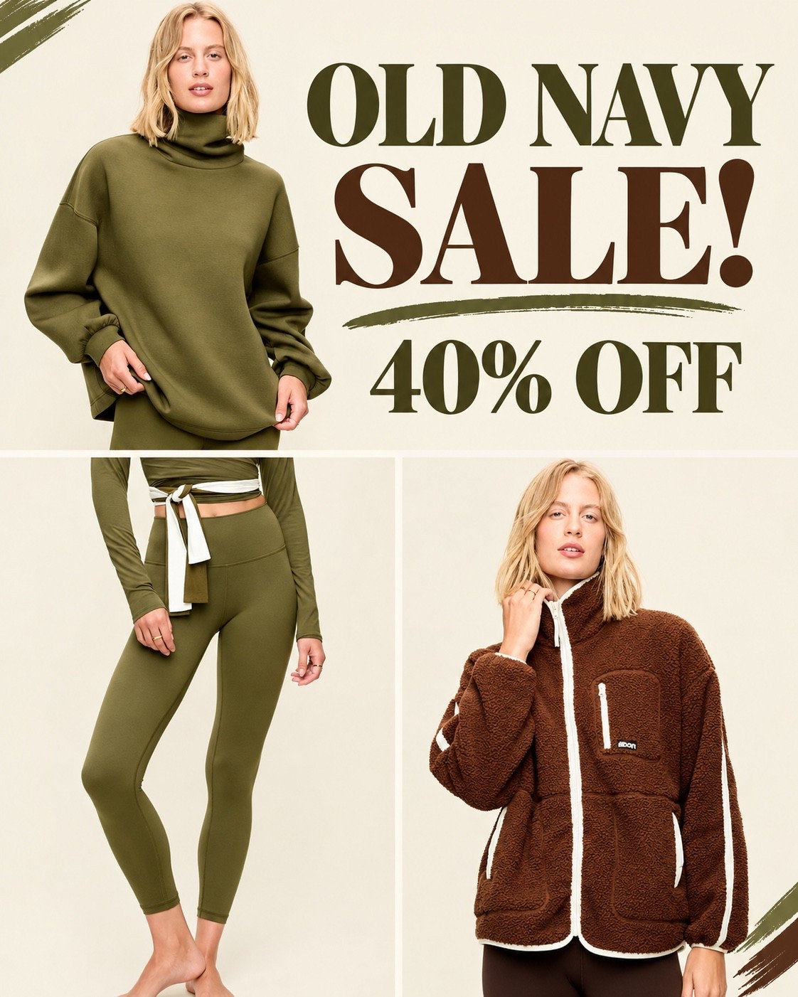 Old navy sale! 40% off and 50% off for card members! 😍