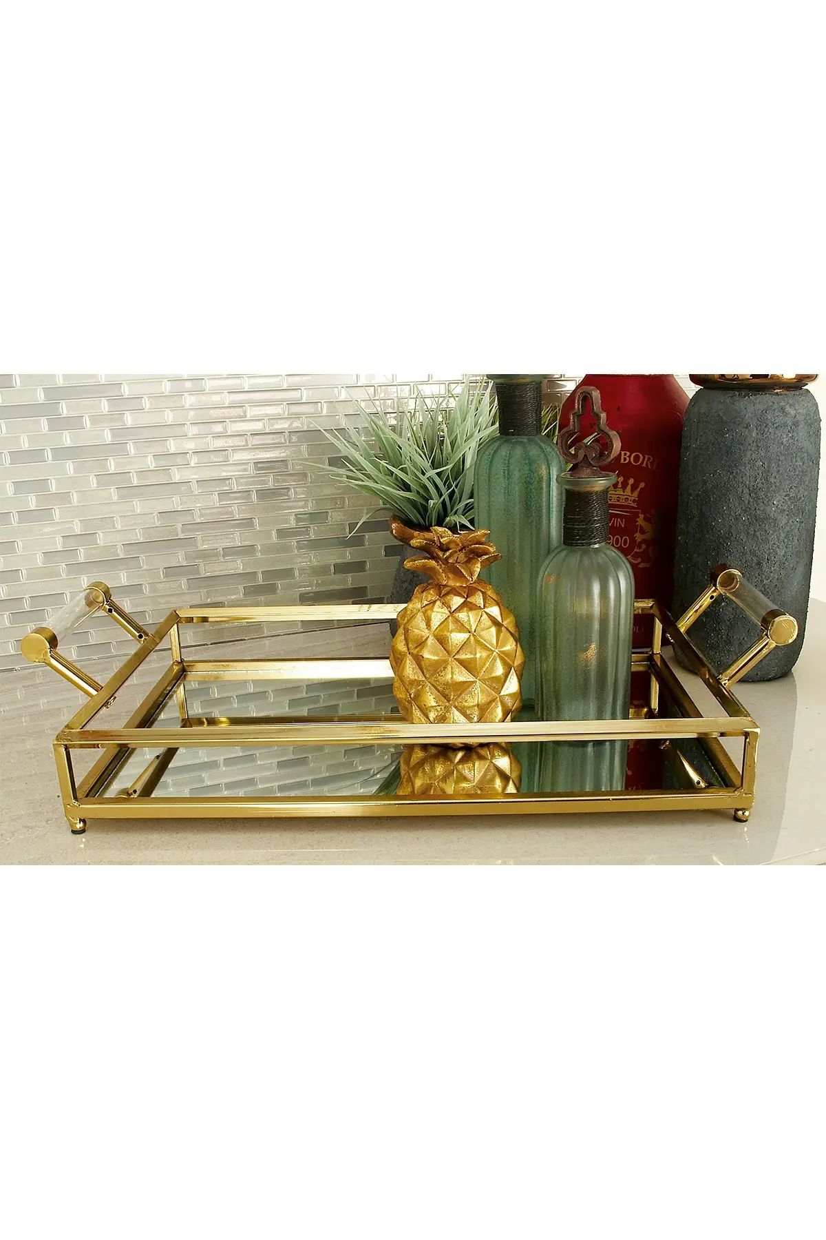 CosmoLiving by Cosmopolitan | Gold Contemporary Mirrored Tray | Nordstrom Rack | Nordstrom Rack