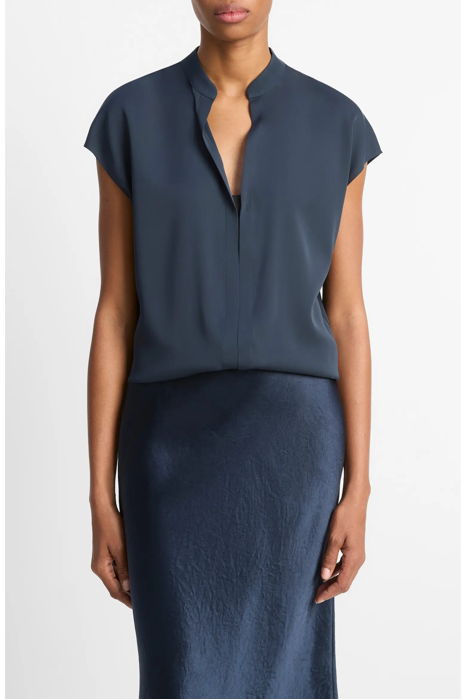 Cap Sleeve Silk Blend Top (Women) | Nordstromrack | Nordstrom Rack