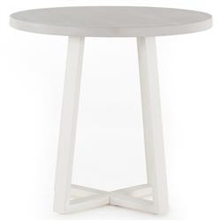 Maceo Modern Classic Stone Top Iron Base Outdoor Dining Table - Small - 31.5"W | Kathy Kuo Home