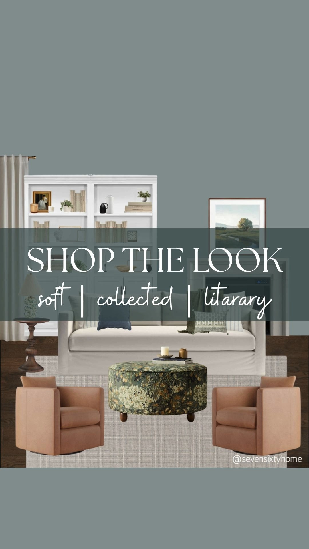 Soft Modern Traditional Living Room with Collected Library Styling

This soft modern traditional living room blends classic furniture silhouettes with gentle color, layered texture, and a collected library feel. A neutral sofa anchors the space, paired with warm accent chairs, a patterned ottoman, and timeless built-in styling for a room that feels calm and inviting.

Designed to feel lived in rather than styled, this living room uses soft neutrals, subtle pattern, and traditional details to create a space you naturally settle into and stay awhile. Ideal inspiration for anyone looking for a warm, comfortable living room that feels thoughtful, timeless, and easy to live with. 

 #LTKHome