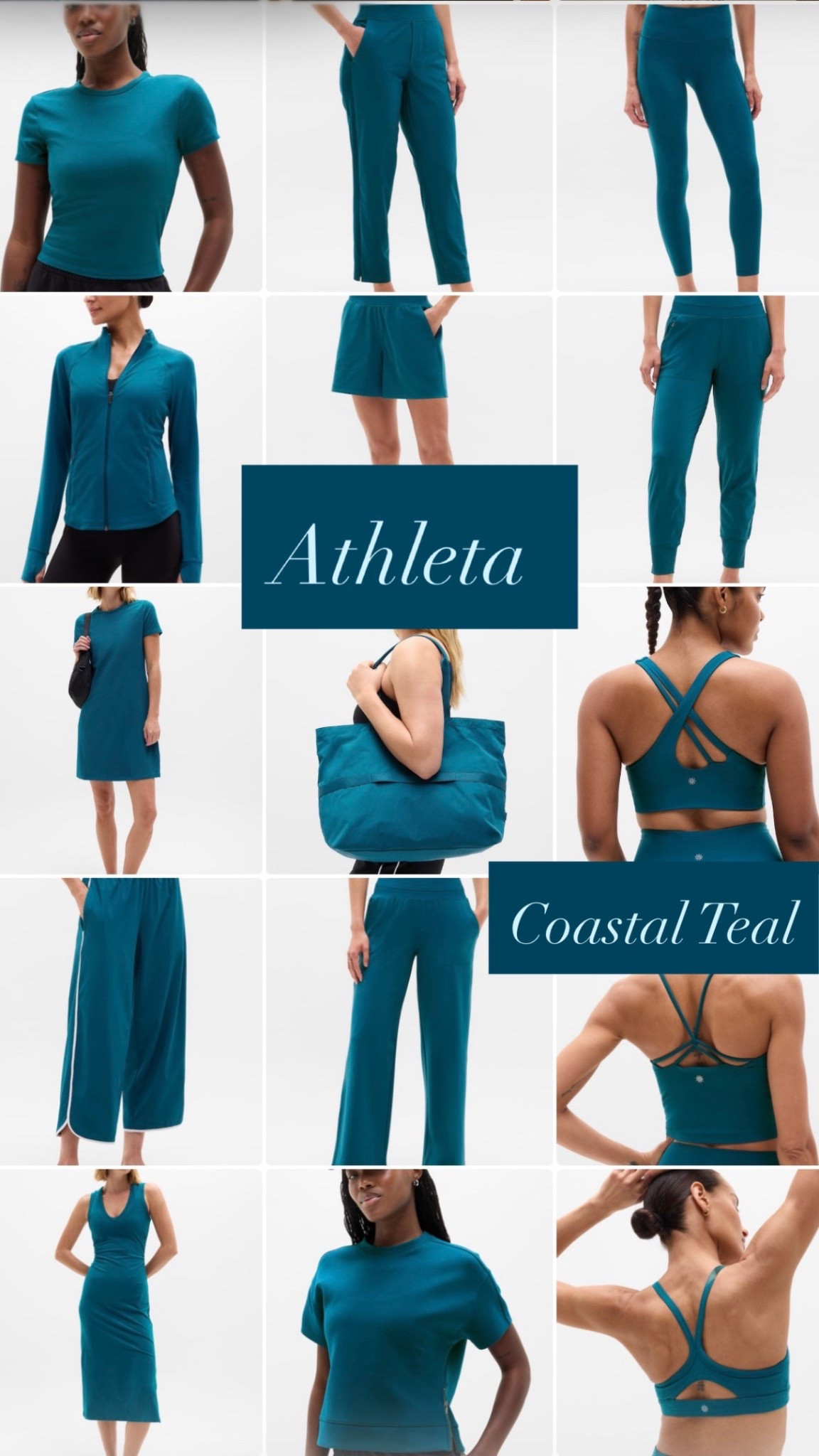 My all time favorite color at Athleta is BACK!

I feel strongly that this is VERY close to universal teal. Absolutely works for autumns, springs and summers

In 12 season, probably too high chroma for the soft seasons but otherwise still very versatile.

#LTKfitnessgoals #LTKActive #LTKmomlife