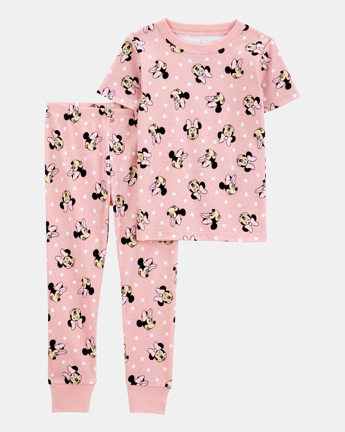 Toddler Girl Minnie Mouse Snug Fit Cotton 2-Piece Pajamas - Pink | Carter's Inc