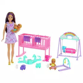 Buy Barbie Skipper Babysitter Doll with Twin Nursery Playset | Dolls | Argos | argos.co.uk
