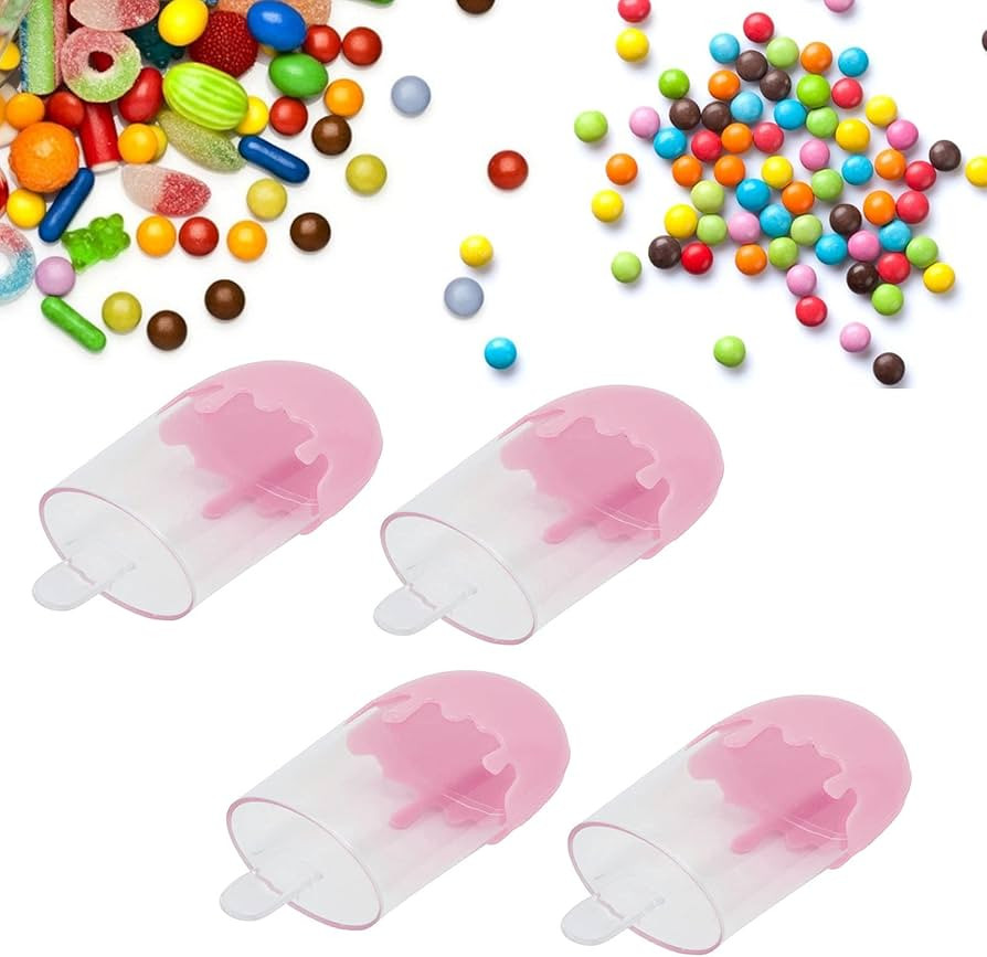 12Pcs Candy Jars,Ice Cream Shaped Candy Box Favor Box Container for Plastic Birthday Treat Contai... | Amazon (US)