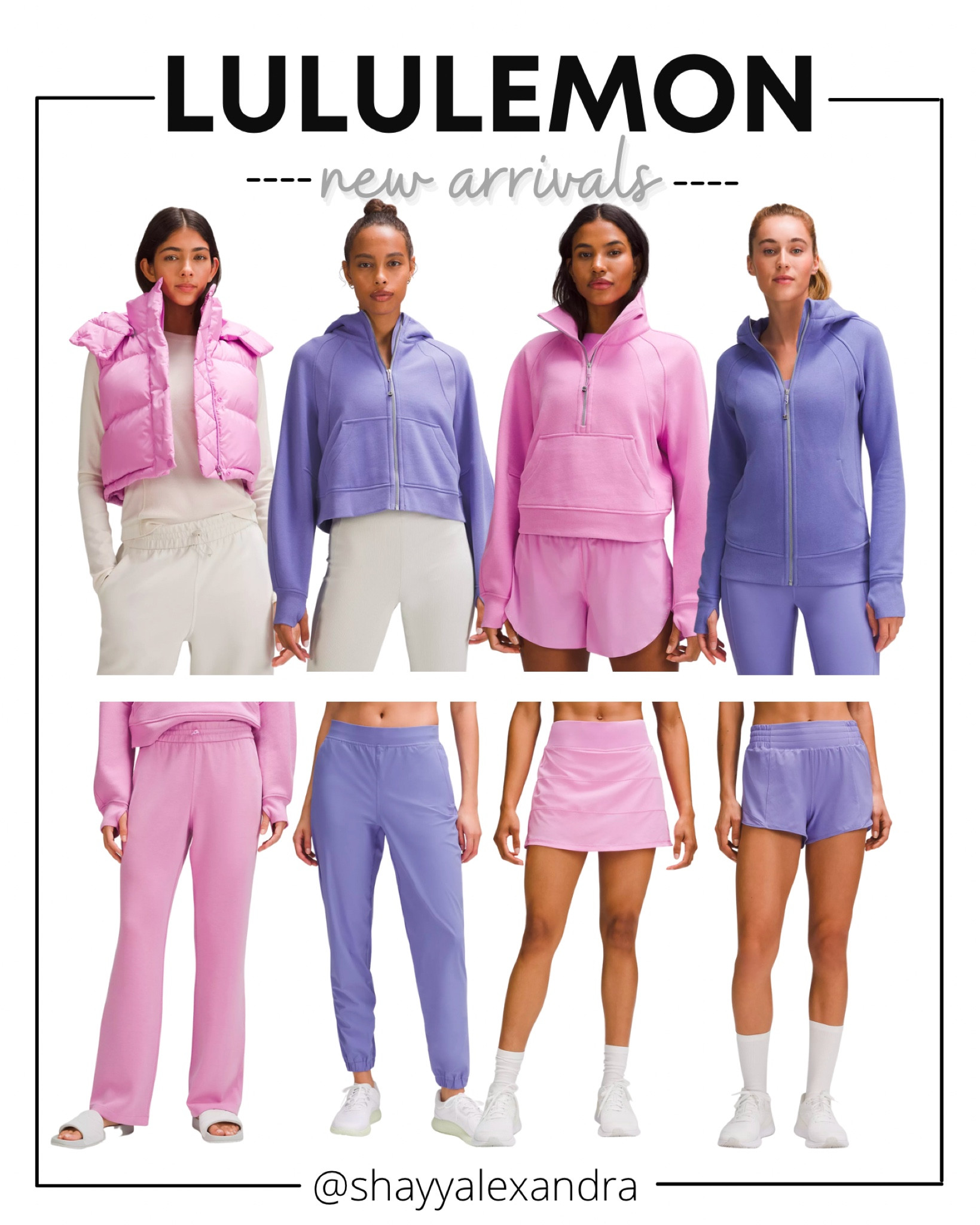 Loving these Lululemon new releases in Dahlia Mauve and Dark Lavender!

Lululemon Wunder Puff | Cropped Puffer Vest | Lululemon Scuba | Funnel-Neck | Athleisure | Sweatshirt | Softstreme Pant | Skort | Pace Rival | Hotty Hot

#LTKfitness