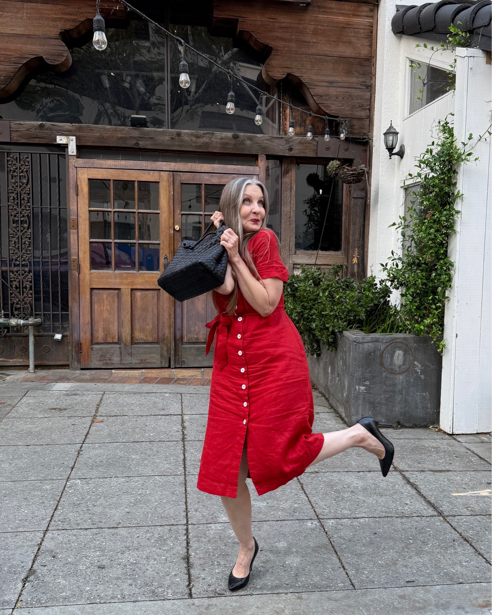 When a girl loves a handbag! These are the pics too silly for Instagram, but I’ll share them with you!😂 #leatherbag #wovenbag #reddress #linendress

#LTKSeasonal #LTKdayinmylife #LTKWorkwear