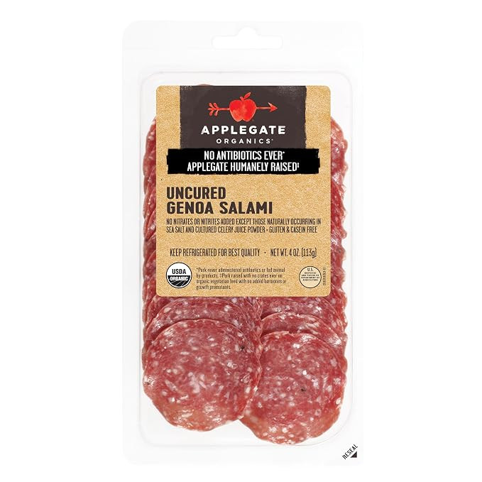 Applegate, Organic Uncured Genoa Salami, 4 oz | Amazon (US)