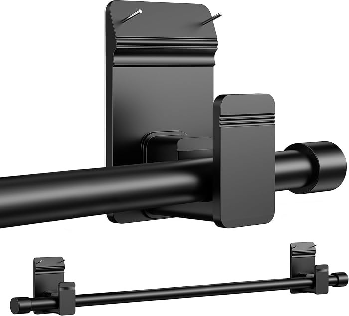 No Drill Curtain Rods for Windows 30 to 45 Inches,\u3010Upgrade Dual Support\u3011 Adhesive & Inv... | Amazon (US)