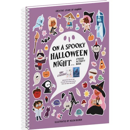 Halloween Sticker Book for Kids 3-5 Spooky, Children's Crafts (500+ Cute Halloween Stickers for Kids & 12 Scenes) Holiday Activity Books, Fall Coloring Book Children Ages 4-8 | Amazon (US)