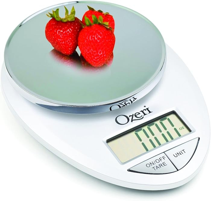 Ozeri Pro Digital Kitchen Food Scale, 0.05 oz to 12 lbs (1 gram to 5.4 kg) | Amazon (US)