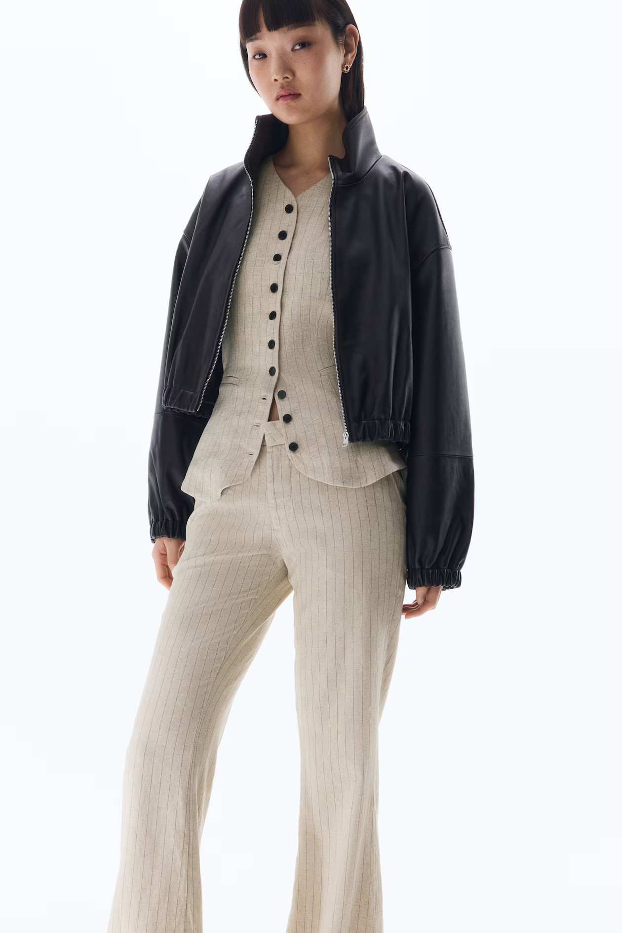 Linen-Blend Dress Pants | H&M (US + CA)