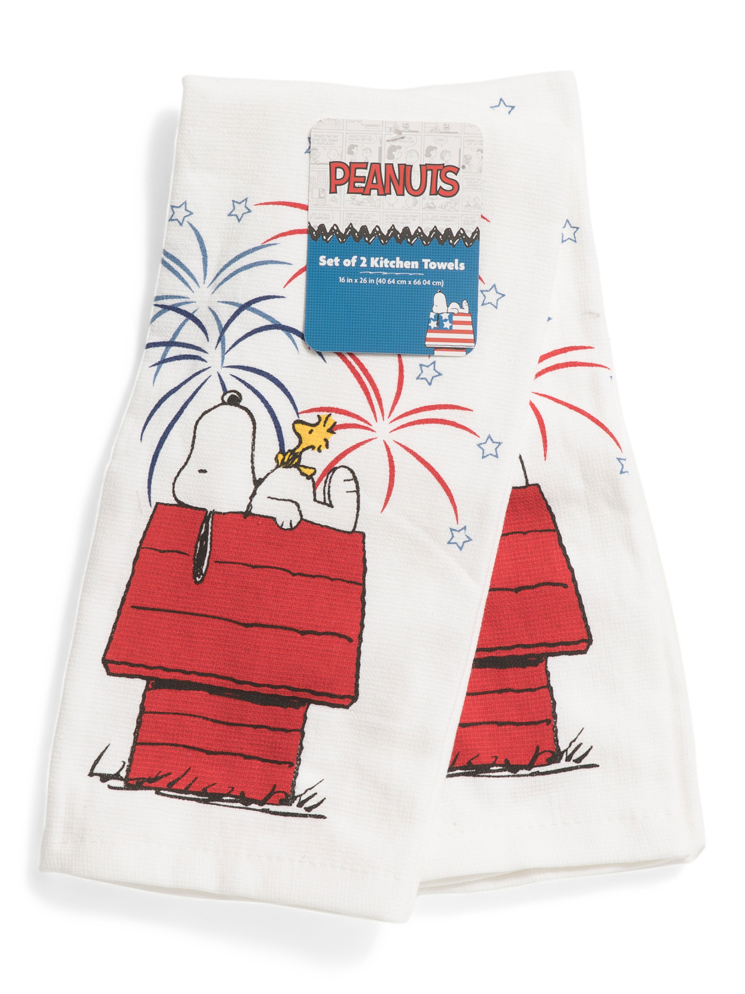 2pk Snoopy Americana Kitchen Towels | TJ Maxx