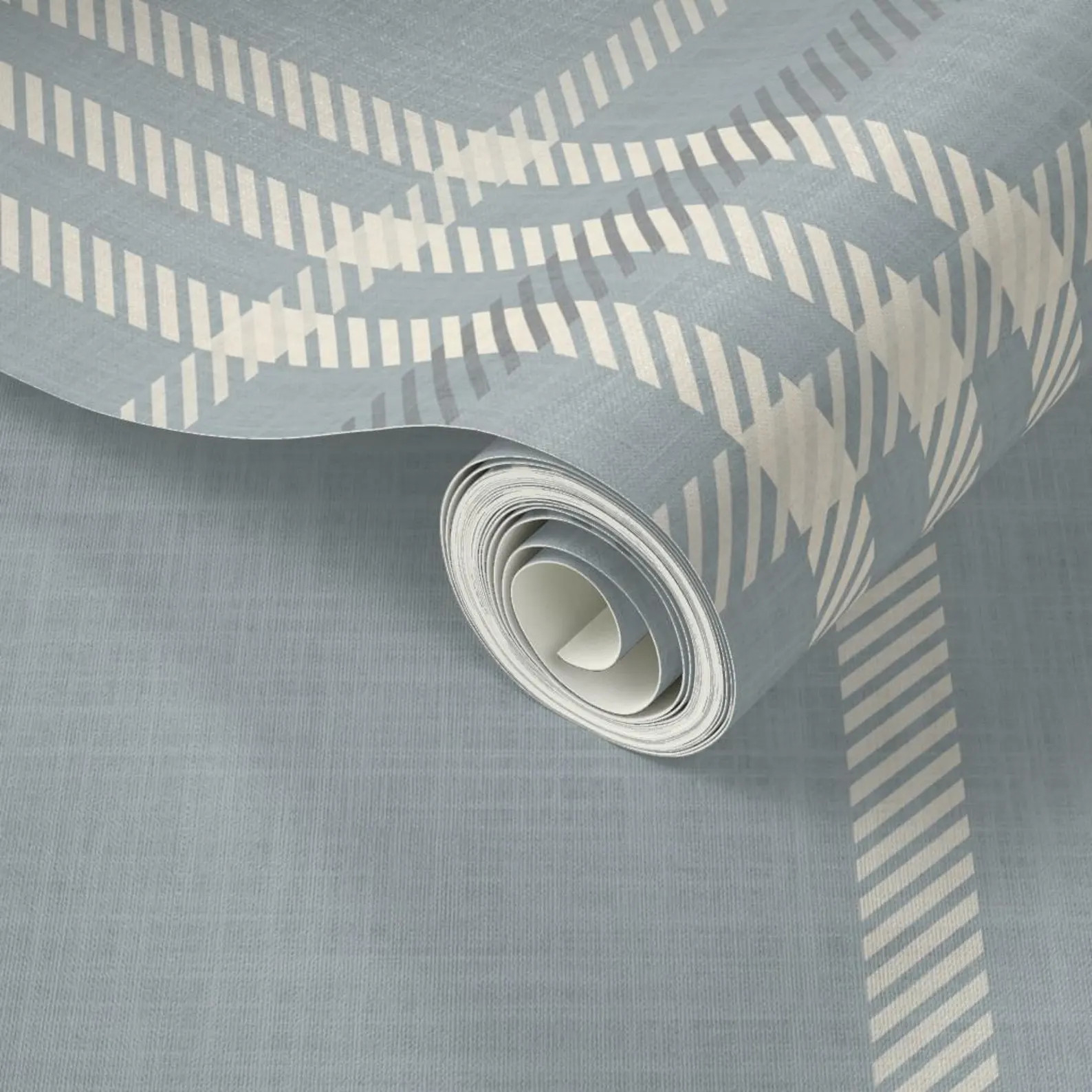 Neutral Blue Plaid Wallpaper: Modern Cottage Baby Nursery Decor (Peel and Stick) | Etsy (Global)