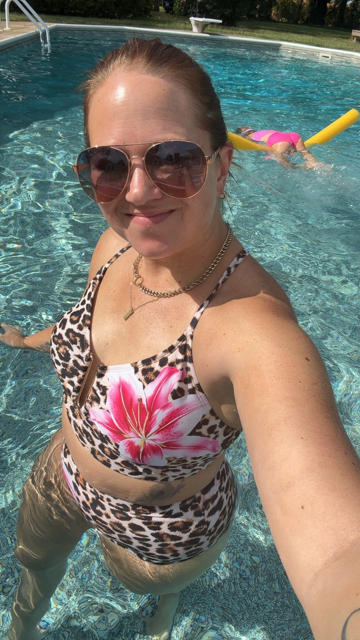 Leopard swimsuit 
Labor Day weekend
Summer bikini

#LTKSwim #LTKmomlife