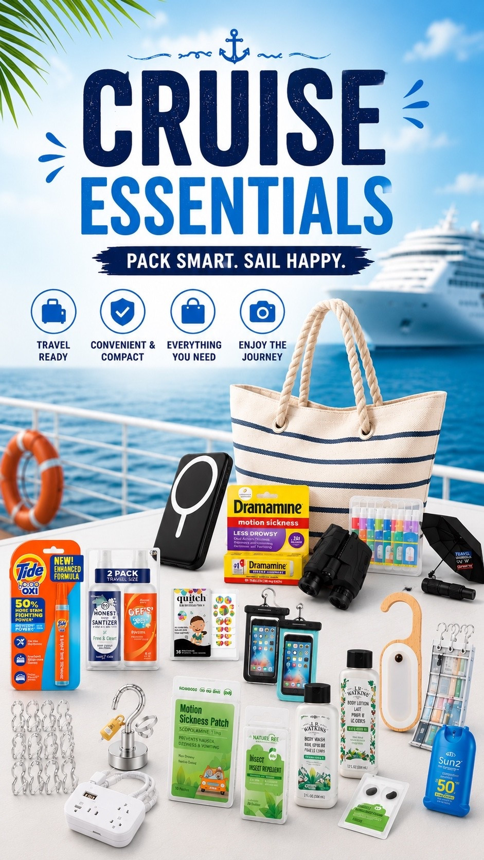Cruise essentials we actually used!!