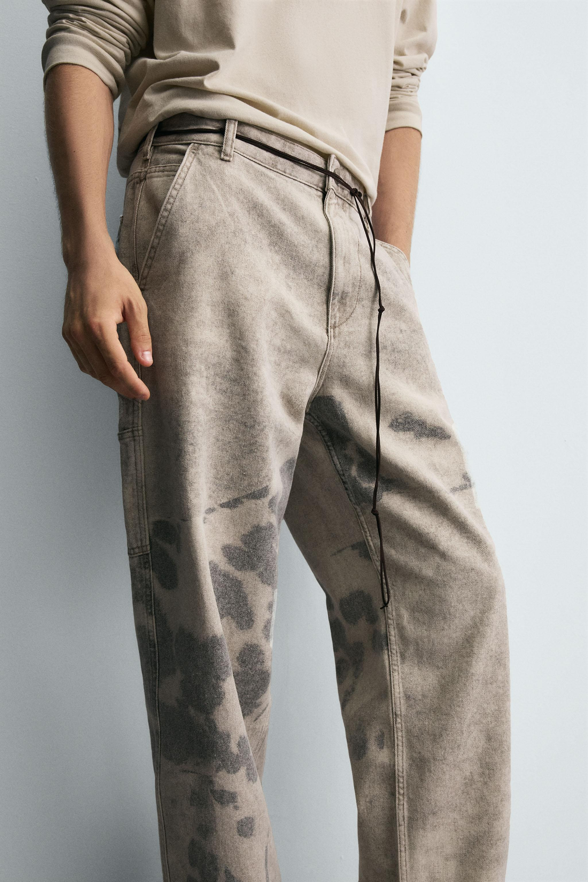 DALMATIAN PRINT CARPENTER PANTS | Zara US