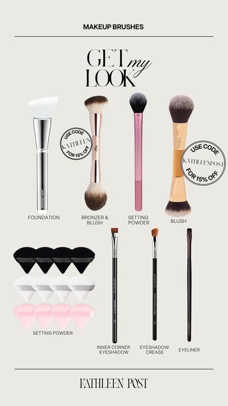 Makeup brushes!

#kathleenpost #sephora 

#LTKStyleTip #LTKBeauty