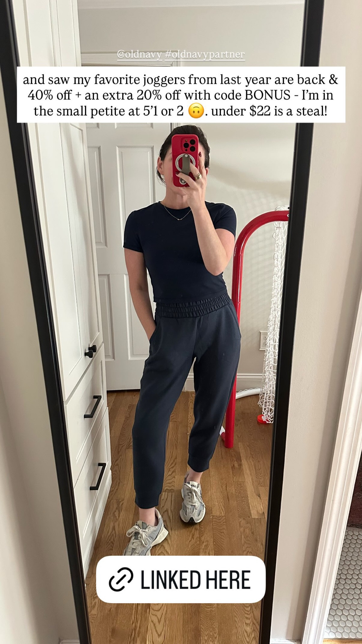 saw my favorite joggers from last year are back & 40% off + an extra 20% off with code BONUS - I'm in the small petite at 5'1 or 2. under $22 is a steal!

#LTKootd #LTKActive #LTKSaleAlert