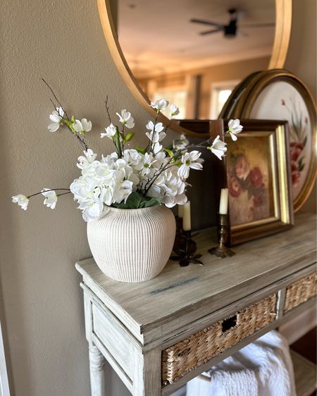 These My Texas House vases from Walmart are so nice and affordable! I added in some faux stems from Walmart too! These come in two different sizes and in black as well. 

#LTKSeasonal #LTKhome #LTKfindsunder50