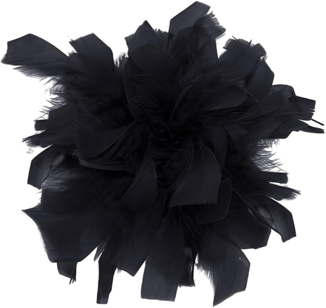 Elegant Feather Flower Large Brooch Lapel Pins for Women Men Wedding Party Dance Banquet Big Pins... | Amazon (US)