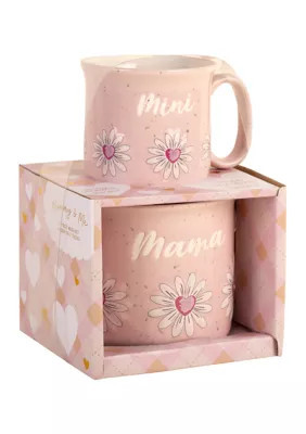 Home Essentials Mommy and Me Mug Set, Pink, Set of 2 | Belk