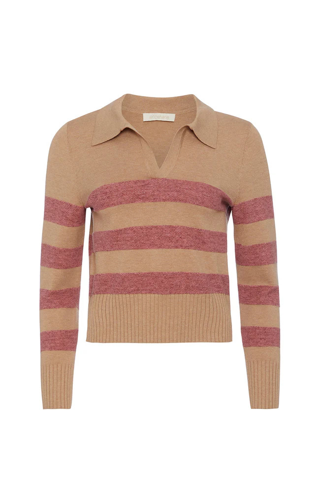 Striped Polo Sweater | Etcetera