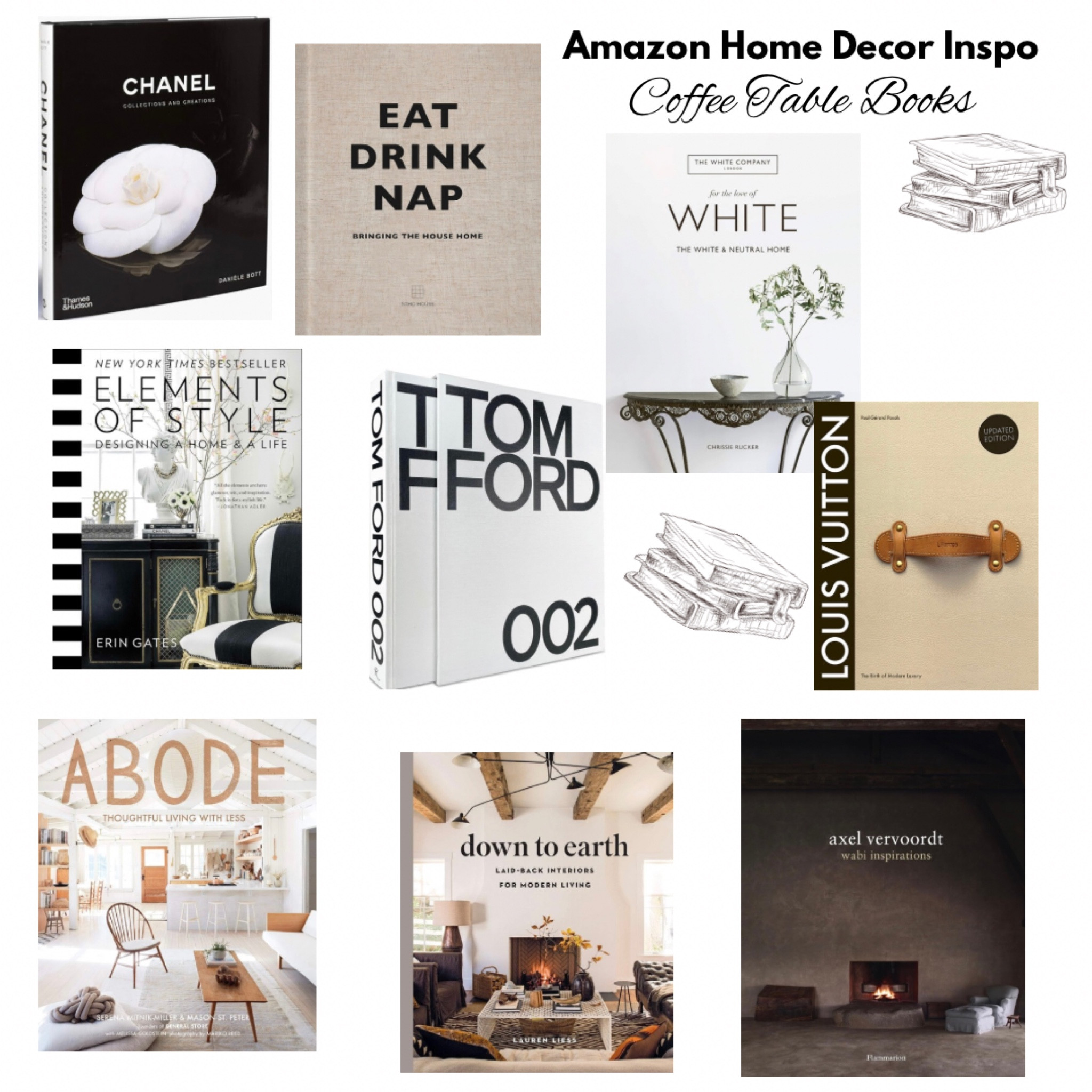 Coffee Table Books • Home Decor Inspo
I love the beauty that coffee table books add to a space. They are such a versatile decor piece. I use them on my coffee table, consoles and in my cabinets. 



#LTKFindsUnder100 #LTKFindsUnder50 #LTKHome