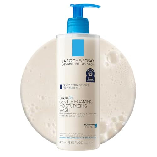 La Roche-Posay Lipikar AP+ Gentle Foaming Moisturizing Wash, Shea Butter + Niacinamide + Glycerin, Moisturizing Body Wash For Dry Skin, National Eczema Association Accepted, Soap Free | Amazon (US)
