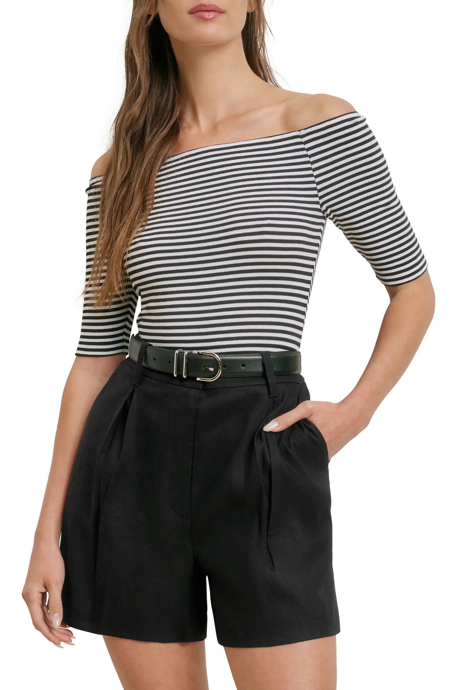 Sara Off the Shoulder Rib Top (Women) | Nordstrom | Nordstrom
