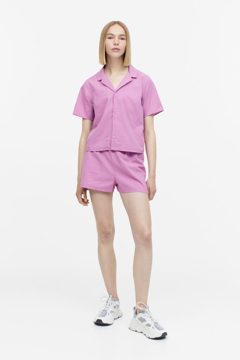 Cotton Pajama Shirt and Shorts | H&M (US + CA)