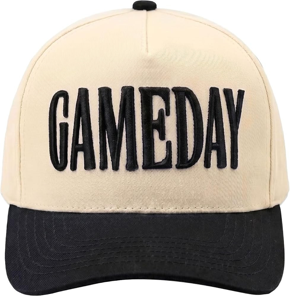 Game Day Hat for Women Men, Vintage Embroidered Football Basketball Cap, Adjustable Baseball Hat ... | Amazon (US)
