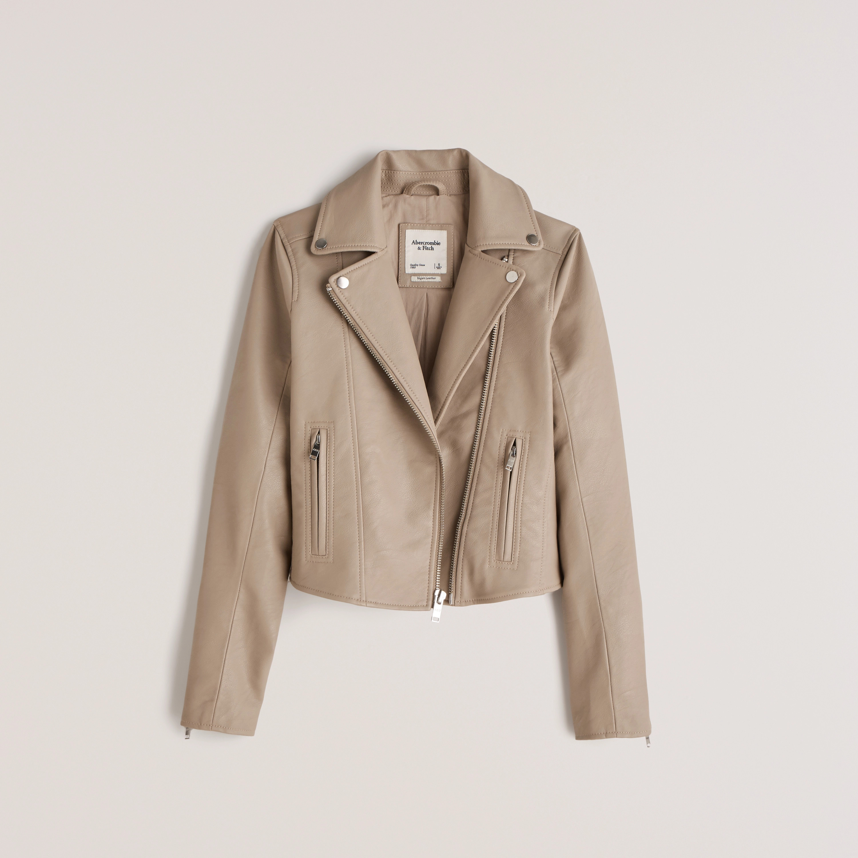 Faux Leather Moto Jacket | Abercrombie & Fitch (US)